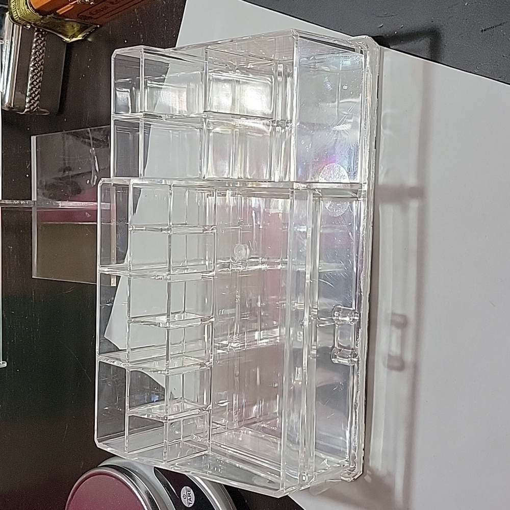 Clear Acrylic organizer 6.5"x11" Make up jewelry tool storage